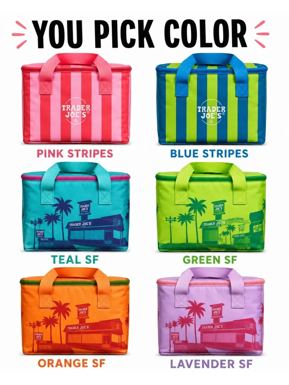 Trader JoeS all colors